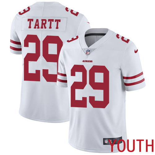San Francisco 49ers Limited White Youth Jaquiski Tartt Road NFL Jersey 29 Vapor Untouchable